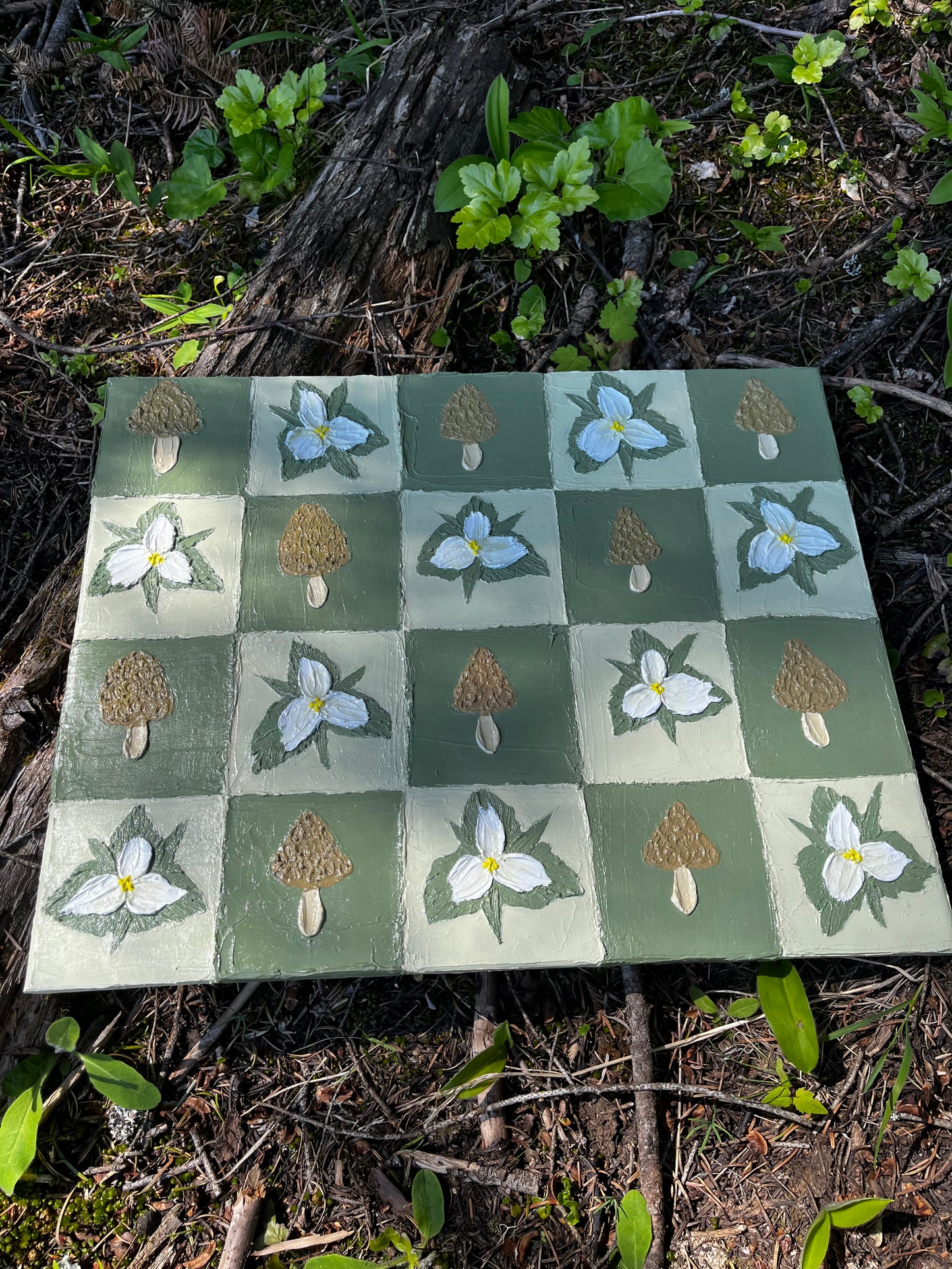Floral + Fungi: Original Painting