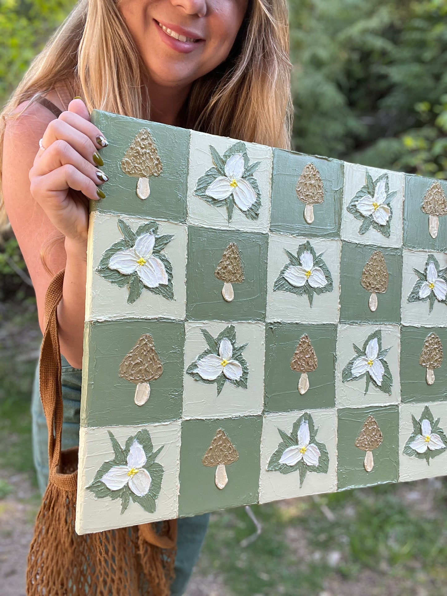 Floral + Fungi: Original Painting