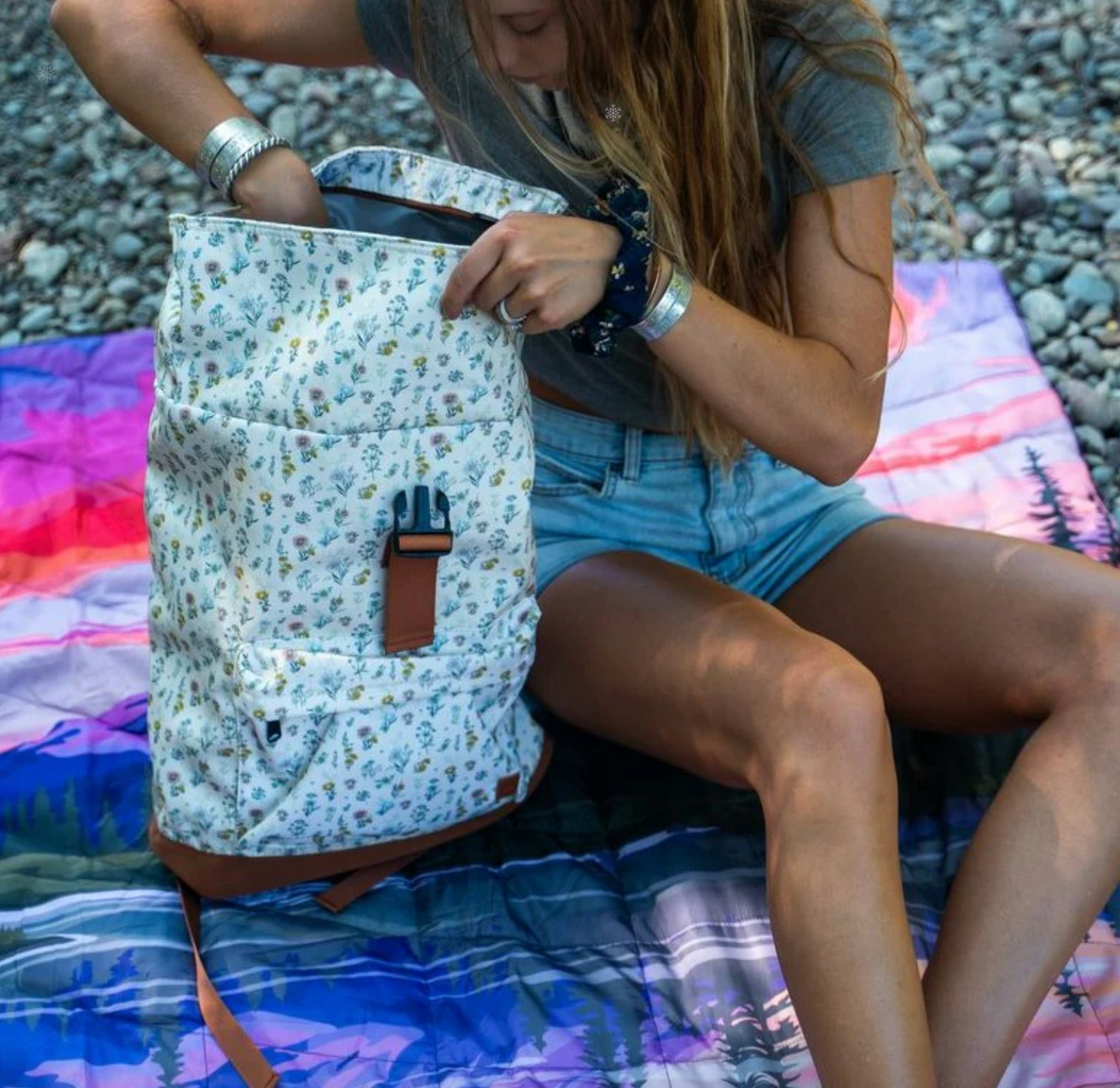 Spring Floral Adventure Backpack