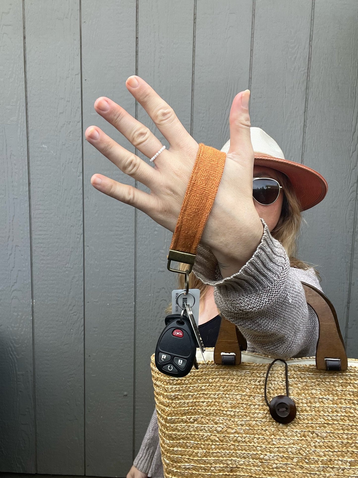Fabric Key FOB Wristlet